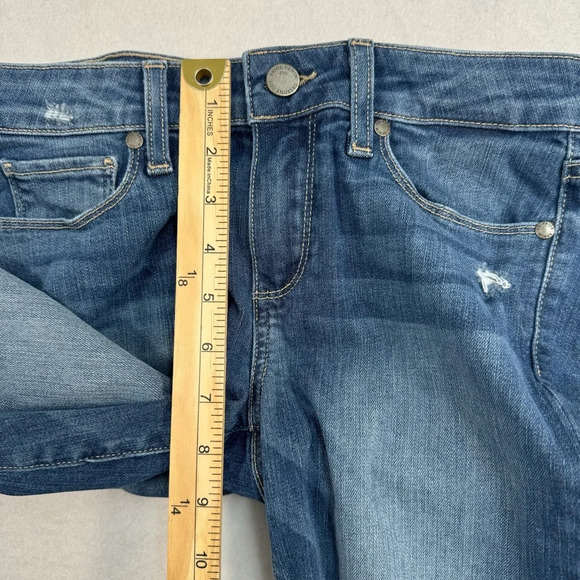 Paige Verdugo Crop Skinny Jeans Womens Size 27 Medium Blue Low Rise - Picture 10 of 13